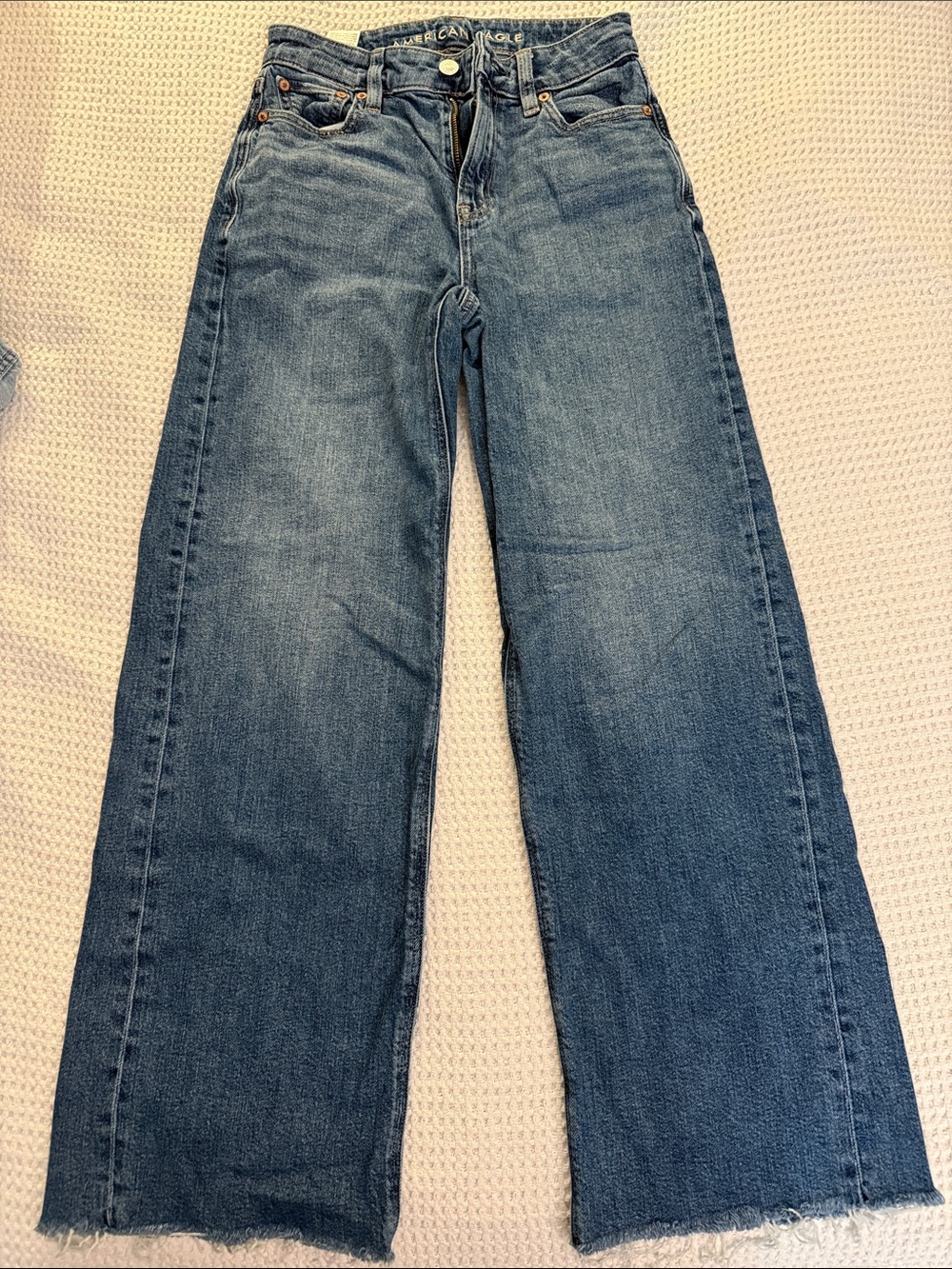 American Eagle Super High Rise baggy wide leg